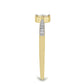 Inel din Argint 925 Placat cu Aur ( 1.8 grame ) cu Diamant Alb și Zircon Alb 0.03 Carate