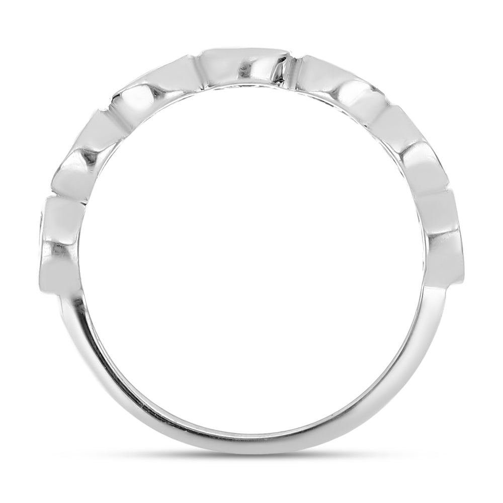 Inel din Argint 925 ( 2.42 grame ) cu Diamant Alb 0.05 Carate 2 