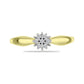 Inel din Argint 925 Placat cu Aur ( 1.92 grame ) cu Diamant Alb 0.09 Carate