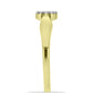 Inel din Argint 925 Placat cu Aur ( 2.14 grame ) cu Diamant Alb 0.09 Carate