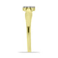 Inel din Argint 925 Placat cu Aur ( 2.12 grame ) cu Diamant Alb 0.09 Carate