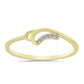Inel din Argint 925 Placat cu Aur ( 1.33 grame ) cu Diamant Alb 0.04 Carate