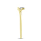 Inel din Argint 925 Placat cu Aur ( 1.33 grame ) cu Diamant Alb 0.04 Carate