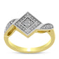 Inel din Argint 925 Placat cu Aur ( 2.59 grame ) cu Diamant Alb 0.05 Carate