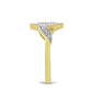 Inel din Argint 925 Placat cu Aur ( 2.59 grame ) cu Diamant Alb 0.05 Carate