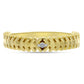 Inel din Argint 925 Placat cu Aur ( 3.06 grame ) cu Diamant Alb 0.02 Carate