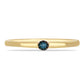 Inel din Argint 925 Placat cu Aur ( 1.65 grame ) cu Diamant Albastru 0.03 Carate