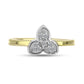 Inel din Argint 925 Placat cu Aur ( 2.05 grame ) cu Diamant Alb 0.08 Carate