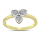 Inel din Argint 925 Placat cu Aur ( 2.05 grame ) cu Diamant Alb 0.08 Carate