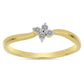 Inel din Argint 925 Placat cu Aur ( 1.88 grame ) cu Diamant Alb 0.09 Carate