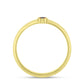 Inel din Argint 925 Placat cu Aur ( 1.42 grame ) cu Diamant Albastru 0.02 Carate