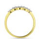 Inel din Argint 925 Placat cu Aur ( 2.72 grame ) cu Diamant Alb 0.08 Carate
