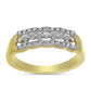 Inel din Argint 925 Placat cu Aur ( 2.72 grame ) cu Diamant Alb 0.08 Carate