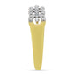Inel din Argint 925 Placat cu Aur ( 2.72 grame ) cu Diamant Alb 0.08 Carate
