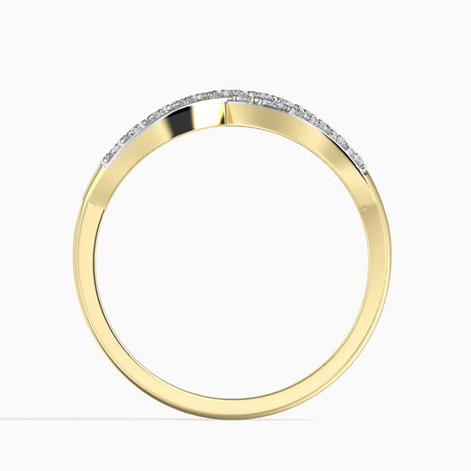 Inel din Aur de 14K ( 2.6 grame ) cu Diamant Alb (33 bucăți) 0.47 Carate