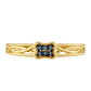 Inel din Argint 925 Placat cu Aur ( 1.99 grame ) cu Diamant Albastru 0.07 Carate