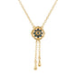Colier din Argint 925 Placat cu Aur ( 3.61 grame ) cu Diamant Albastru 0.08 Carate