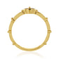 Inel din Argint 925 Placat cu Aur ( 1.85 grame ) cu Diamant Albastru 0.07 Carate