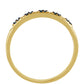 Inel din Argint 925 Placat cu Aur ( 1.72 grame ) cu Diamant Albastru 0.09 Carate