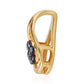 Pandantiv din Argint 925 Placat cu Aur ( 0.55 grame ) cu Diamant Albastru 0.08 Carate