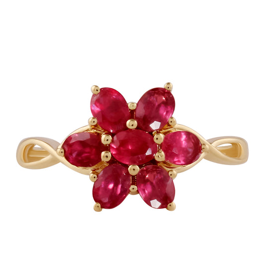 Inel din Aur de 9K ( 1.67 grame ) cu Rubin Malagasy 1.71 Carate