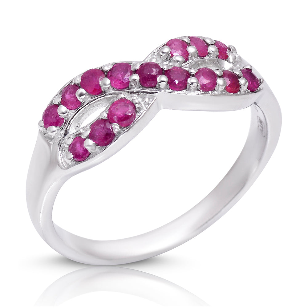 Inel din Argint 925 ( 2.9 grame ) cu Rubin Malagasy 0.86 Carate