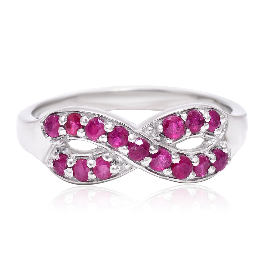 Inel din Argint 925 ( 2.9 grame ) cu Rubin Malagasy 0.86 Carate 1 