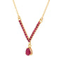 Colier din Argint 925 Placat cu Aur ( 3.75 grame ) cu Rubin Malagasy 2.54 Carate