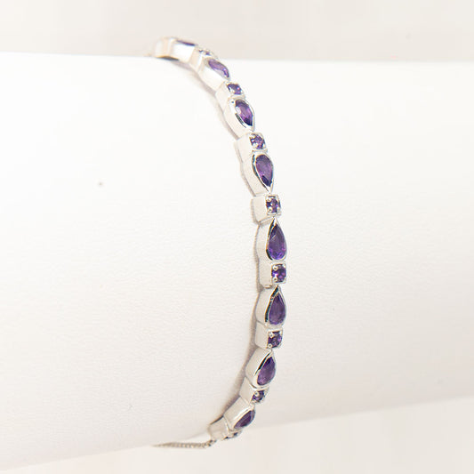 Brățară din Argint 925 ( 5.42 grame ) cu Ametist Marocan 2.3 Carate