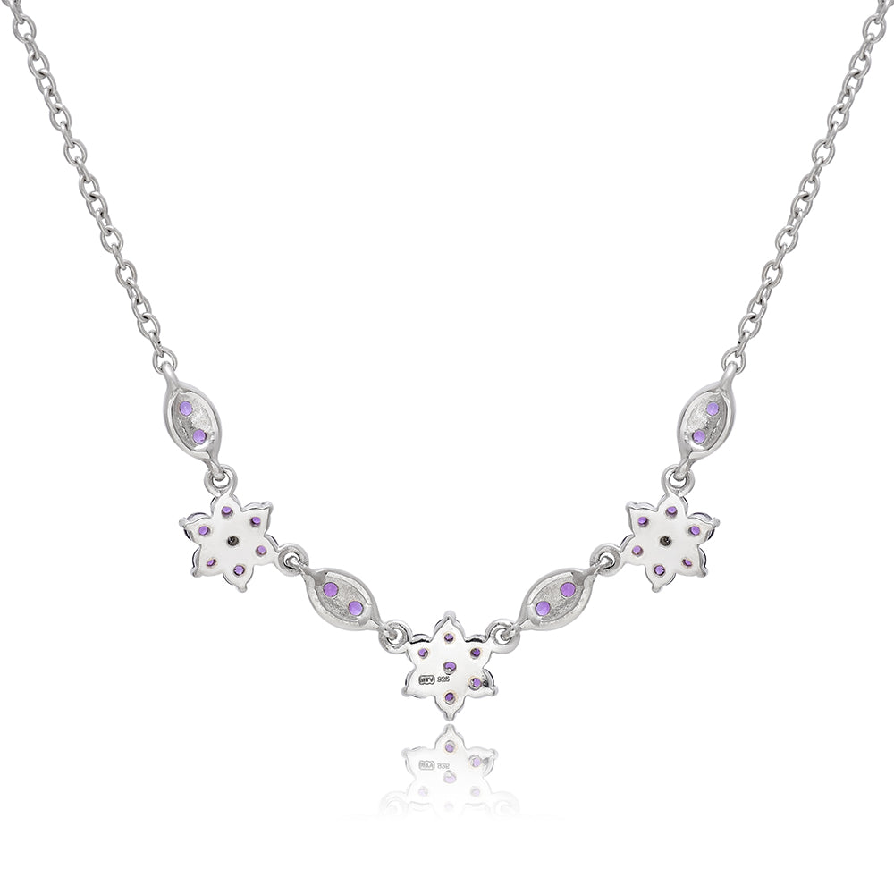 Colier din Argint 925 ( 4.05 grame ) cu Ametist Marocan 0.87 Carate 2 