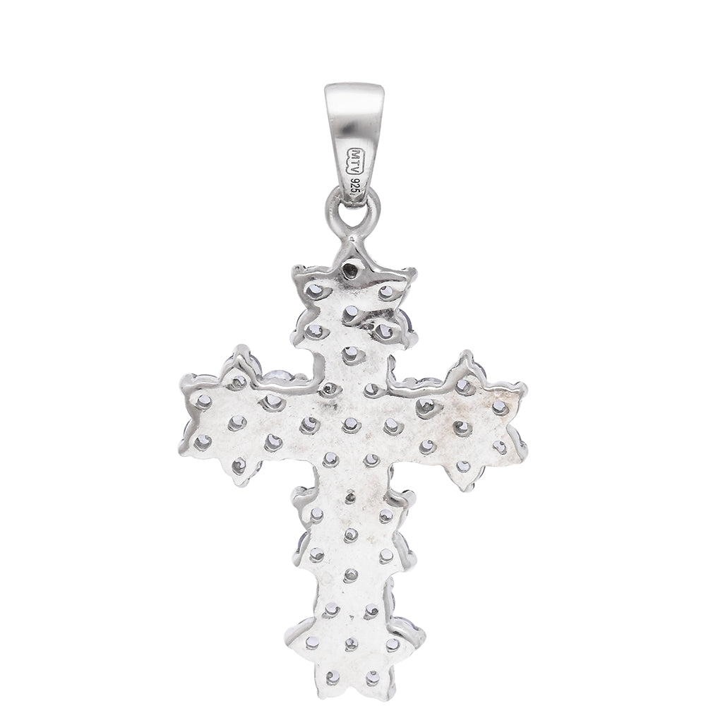 Cruce Pandantiv din Argint 925 ( 2.54 grame ) cu Tanzanit AAA 1.77 Carate