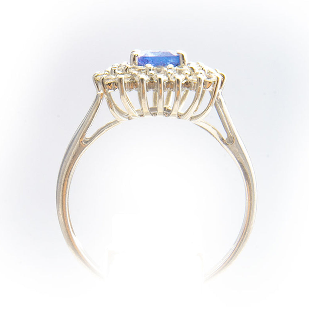 Inel din Argint 925 ( 2.96 grame ) cu Tanzanit AAA 2.23 Carate 3 