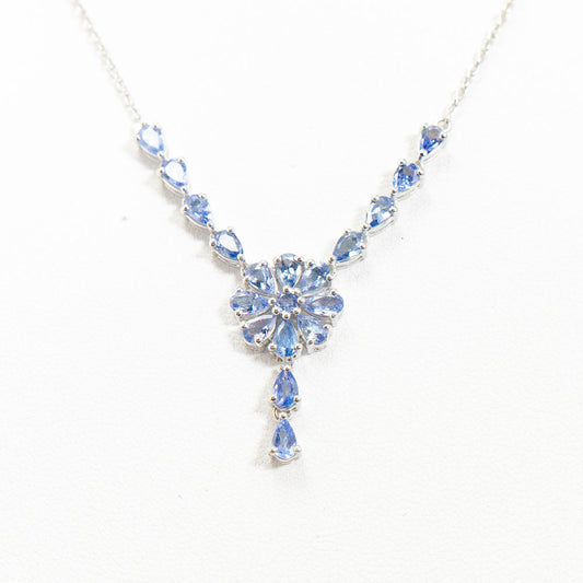 Colier din Argint 925 ( 5 grame ) cu Tanzanit AAA 3.66 Carate