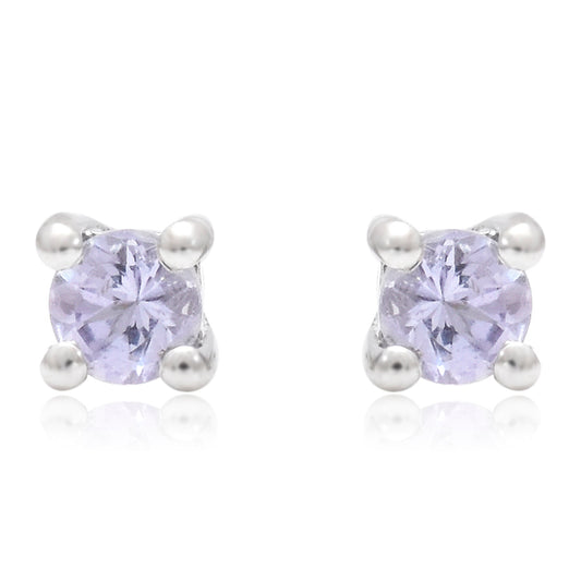 Cercei din Argint 925 ( 0.68 grame ) cu Tanzanit AAA 0.22 Carate