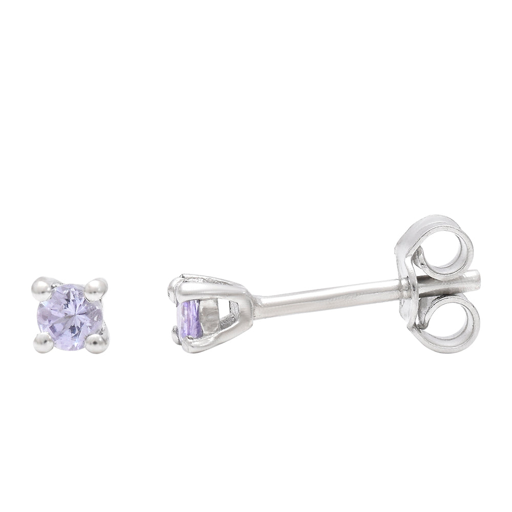 Cercei din Argint 925 ( 0.68 grame ) cu Tanzanit AAA 0.22 Carate