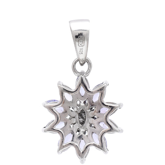 Pandantiv din Argint 925 ( 1.27 grame ) cu Tanzanit AAA 0.79 Carate