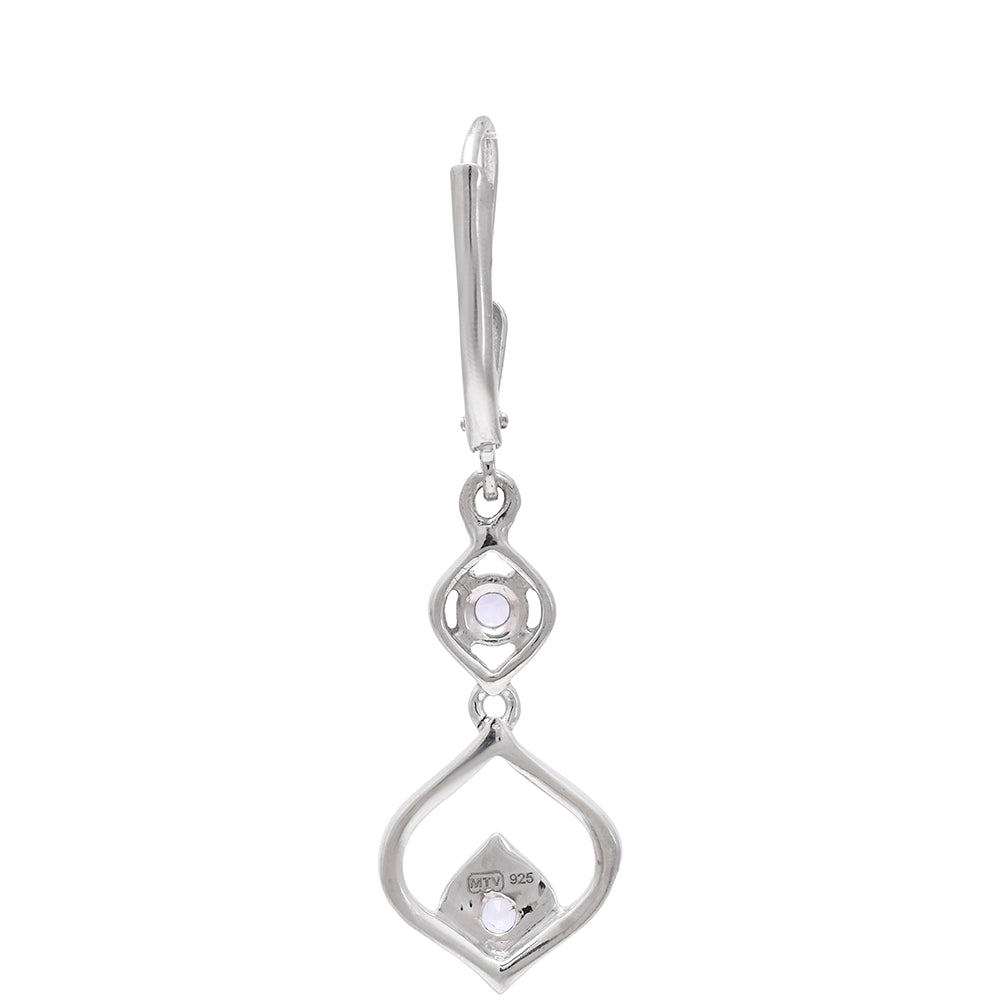 Cercei din Argint 925 ( 2.83 grame ) cu Tanzanit AAA 0.43 Carate 4 