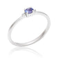 Inel din Argint 925 ( 1.24 grame ) cu Tanzanit AAA 0.18 Carate