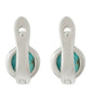 Cercei din Argint 925 ( 3.25 grame ) cu Turcoaz Oyster 3.33 Carate