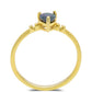 Inel din Argint 925 Placat cu Aur ( 1.97 grame ) cu Opal Etiopian Lega Dembi 0.4 Carate