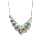 Colier din Argint 925 ( 13.31 grame ) cu Turcoaz Oyster 10.94 Carate