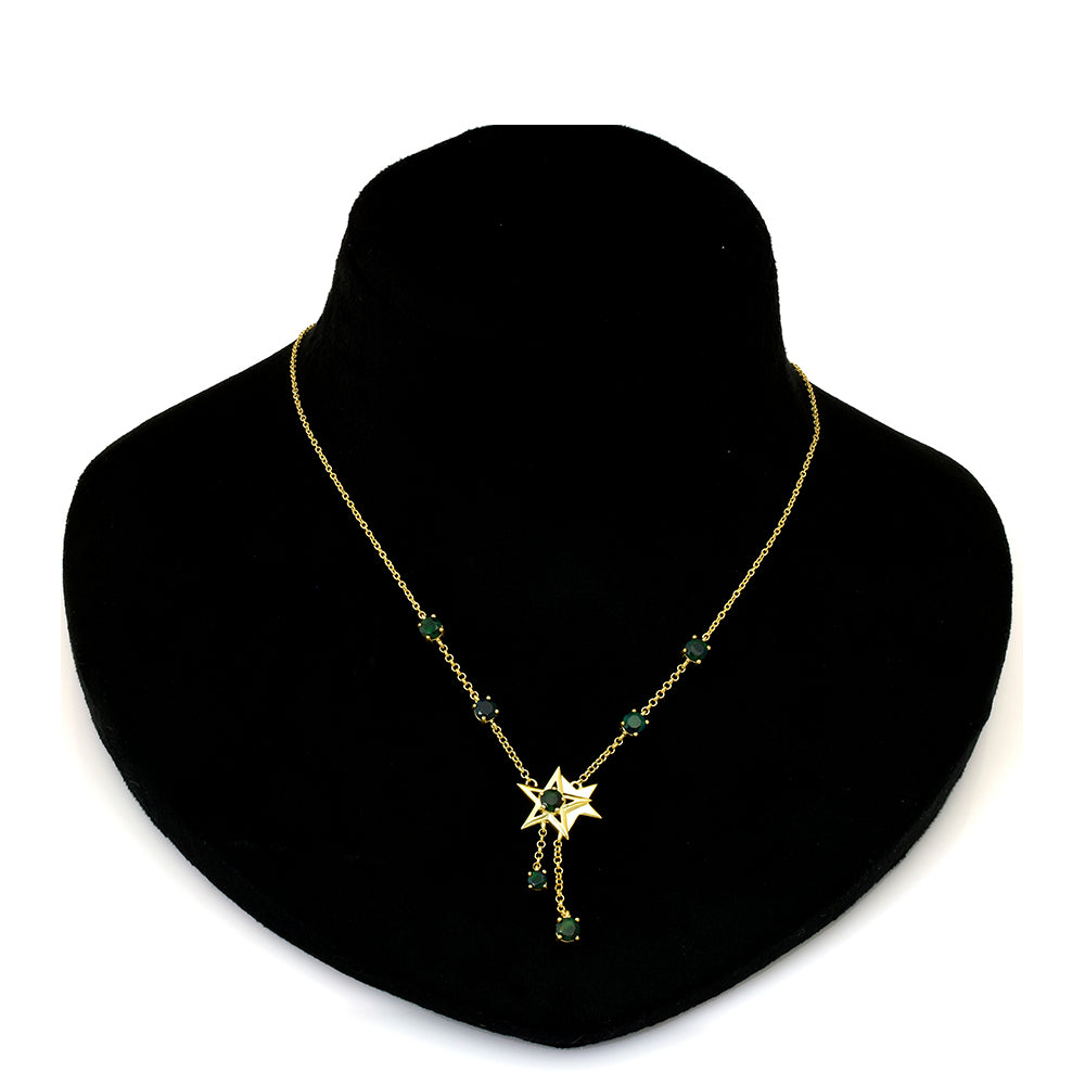 Colier din Argint 925 Placat cu Aur ( 8.34 grame ) cu Opal Etiopian Lega Dembi 1.19 Carate