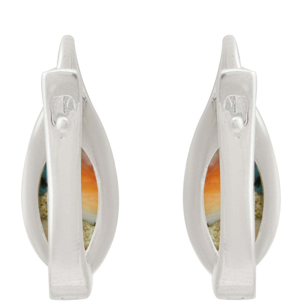 Cercei din Argint 925 ( 3.61 grame ) cu Turcoaz Oyster 2.82 Carate