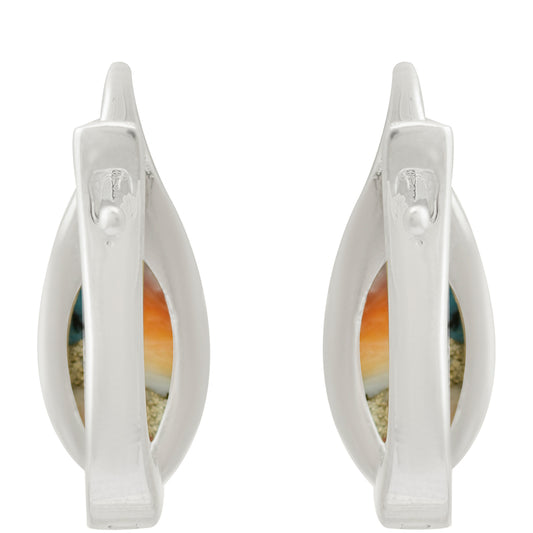 Cercei din Argint 925 ( 3.61 grame ) cu Turcoaz Oyster 2.82 Carate