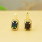 Cercei din Argint 925 Placat cu Aur ( 2.97 grame ) cu Opal Etiopian Lega Dembi 1.44 Carate