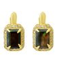 Cercei din Argint 925 Placat cu Aur ( 2.97 grame ) cu Opal Etiopian Lega Dembi 1.44 Carate