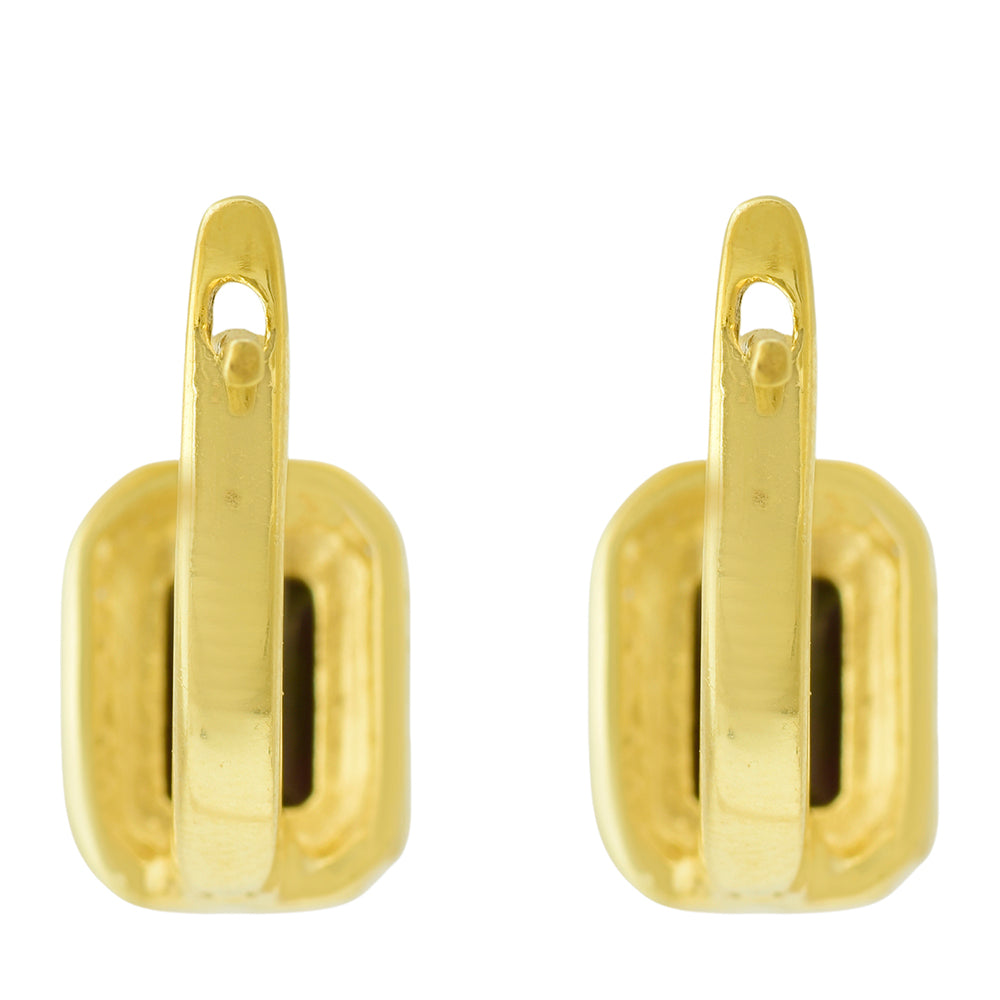 Cercei din Argint 925 Placat cu Aur ( 2.97 grame ) cu Opal Etiopian Lega Dembi 1.44 Carate