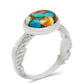 Inel din Argint 925 ( 3.99 grame ) cu Turcoaz Oyster 3.21 Carate