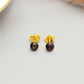 Cercei din Argint 925 Placat cu Aur ( 0.62 grame ) cu Opal Etiopian Lega Dembi 0.65 Carate