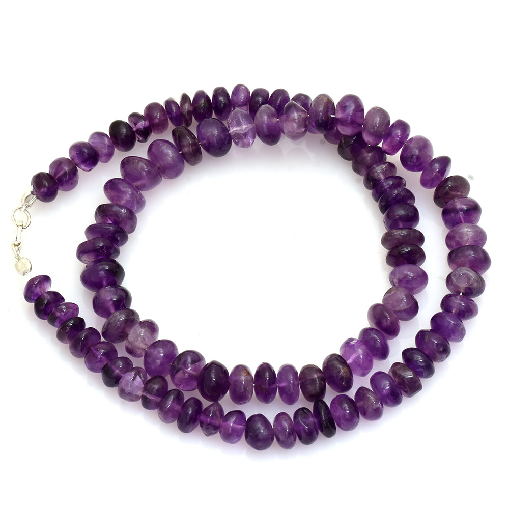 Colier din Argint 925 ( 9.82 grame ) cu Ametist Brazilian 16.14 Carate 1 